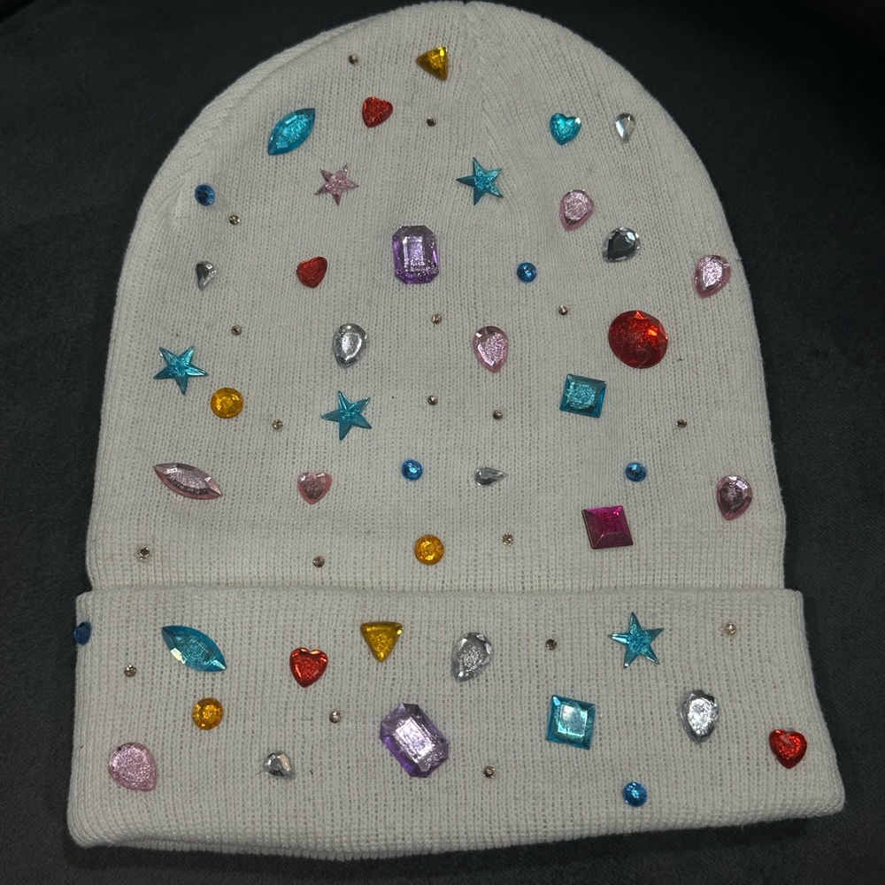 Handmade rhinestone beanie…